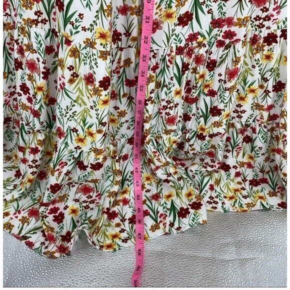 Lost + Wander Floral Maxi Renee Smocked Off Shoulder Bell Sleeves Fairy Cottage - Picture 9 of 12